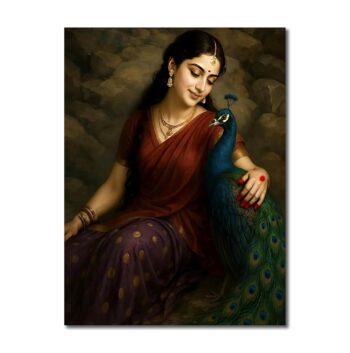 Shri Radha Rani | Radha Krishna | Religious Art Canvas Painting