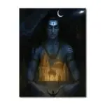Lord Shiva Neelkantha Canvas Painting